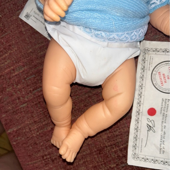 VINTAGE Raffoler Anatomically Correct Realistic Newborn Baby Boy Doll 80s Male - Picture 8 of 16